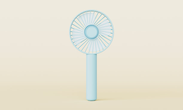 便携式电动风扇。3D渲染图片下载