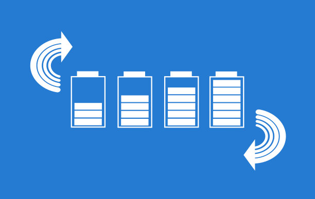 数字锂离子充电电池符号，高压充电储能图片下载