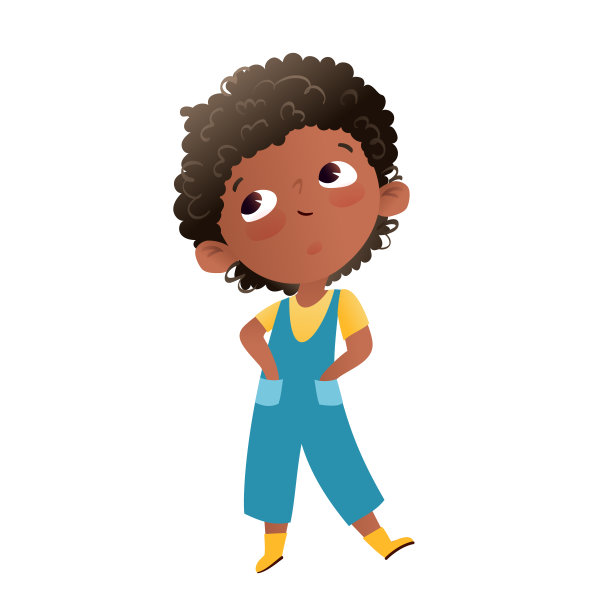 酷的非洲裔美国孩子可爱的小黑人女孩图片下载