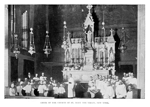 美国纽约州纽约市圣母玛利亚教堂男童唱诗班图片下载