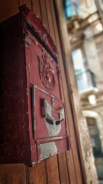 西西里岛能登的邮筒细节图片下载