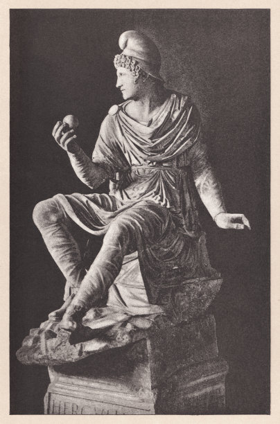 《巴黎石像》，希腊雕塑，梵蒂冈博物馆，半色调，1891年出版图片下载