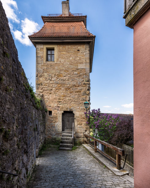 中世纪童话般的罗腾堡风景如画图片下载