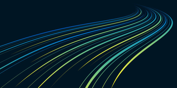 矢量抽象光线在高速技术概念。道路上的速度图像。抽象背景在蓝色和黄色与霓虹灯辉光的颜色。图片下载