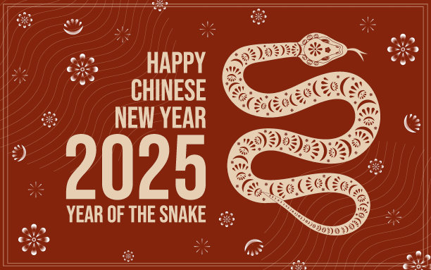 矢量节日蛇与钻石和黄金装饰农历新年庆祝活动。祝中国农历新年快乐。图片下载