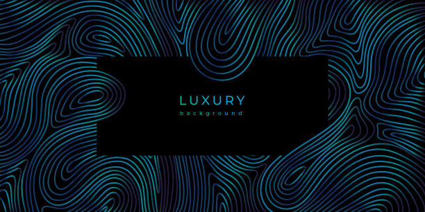 豪华波浪线形横幅图片下载