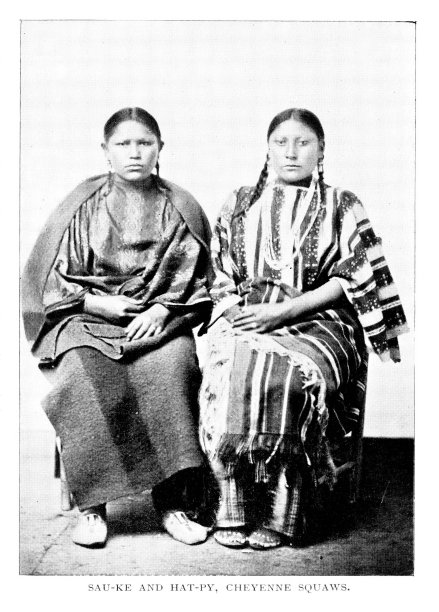 夏安族妇女的肖像，一个美洲土著部落，美国，19世纪美国历史图片下载