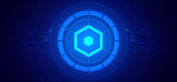 抽象数字技术未来派电路板蓝色背景，网络科学技术布局，创新未来Ai大数据，全球互联网网络连接，云高科技插画向量图片下载