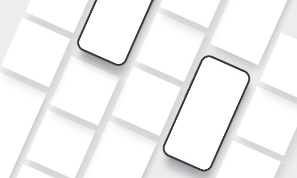 空白的社交媒体帖子模型。黑屏智能手机图片下载