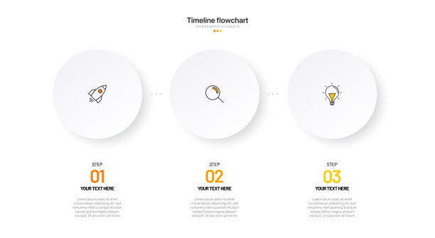时间线信息图表设计与5个选项或步骤。商业概念的信息图表。可用于演示工作流程布局，横幅，过程，图表，流程图，信息图，年度报告。图片下载