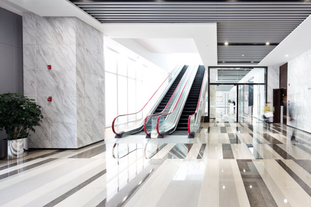 电动扶梯大厅图片下载
