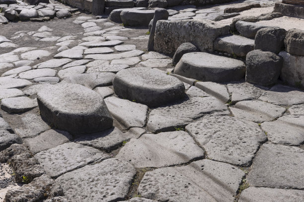 庞贝鹅卵石街图片下载