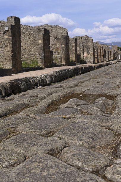 庞贝鹅卵石街图片下载