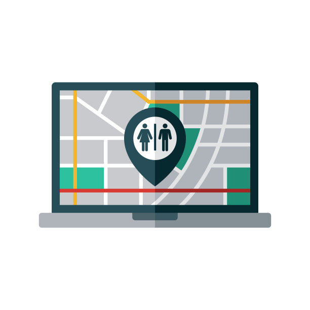 浴室地图引脚图标图片下载