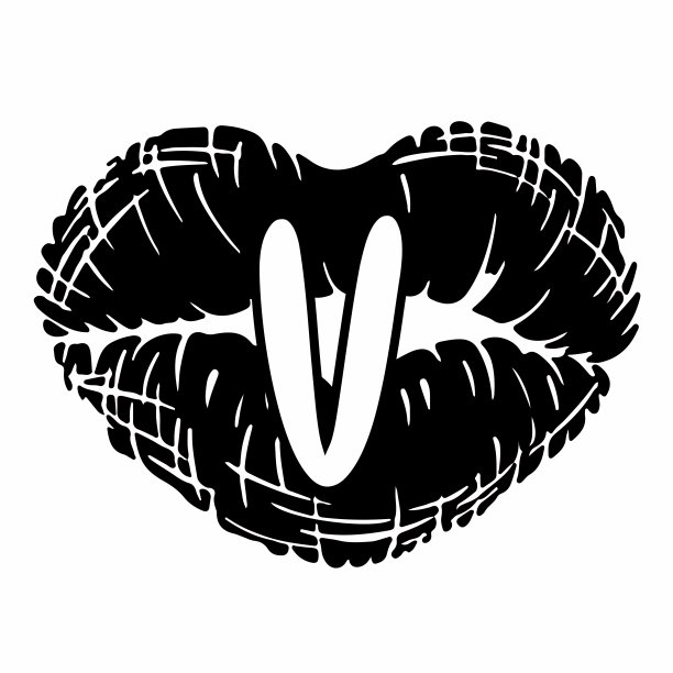 情人节的接吻标志图片下载