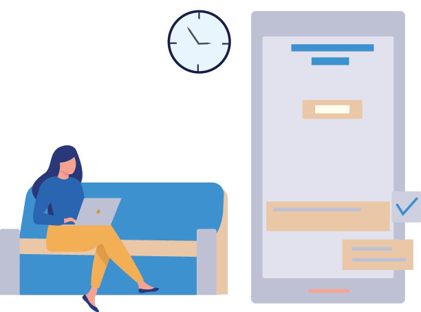 这个女孩正在用笔记本电脑做生意。图片下载