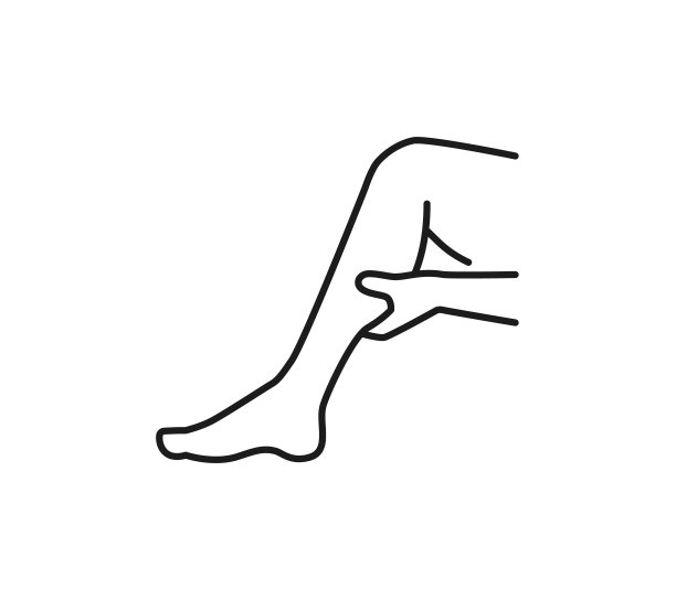 图示按摩小腿图片下载