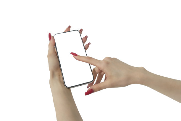 女人手里拿着一个智能手机，一个屏幕空白的手机，一个屏幕空白的手机图片下载