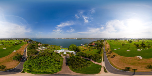 杰夫贝索斯住宅迈阿密海滩航拍360等矩形vr照片图片下载