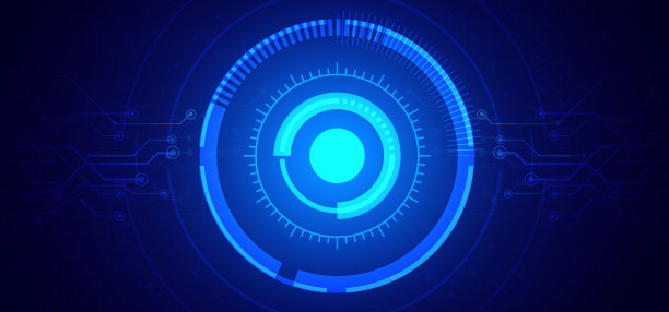 抽象数字技术未来派电路板蓝色背景，网络科学技术布局，创新未来Ai大数据，全球互联网网络连接，云高科技插画向量图片下载