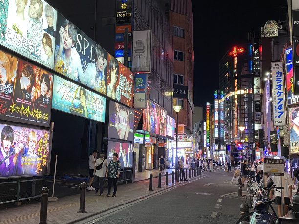 日本东京新宿夜景图片下载