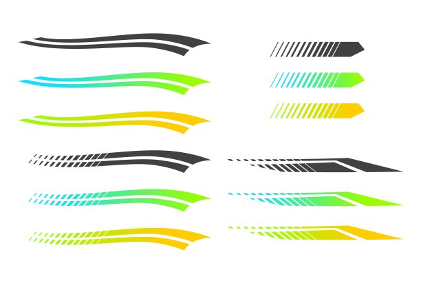 运动条纹，汽车，卡车，摩托车赛车贴纸。汽车图片图片下载