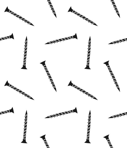 矢量无缝图案手绘涂鸦草图螺丝图片下载