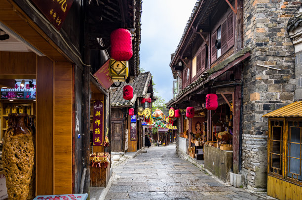 青岩古镇街拍图片下载