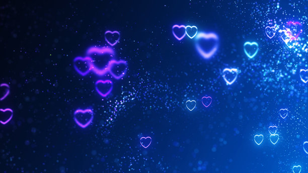 无缝图案与心。浪漫的奶油桃色背景纺织品，壁纸，织物，设计图片下载