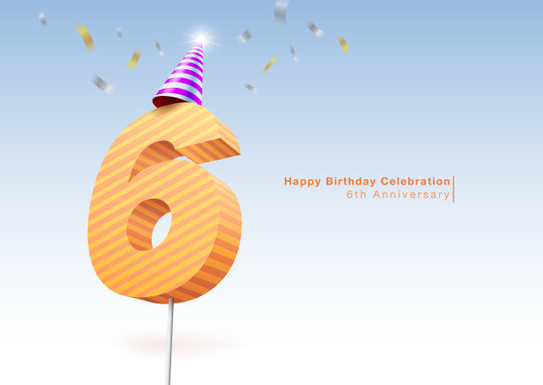 六周年生日图片下载