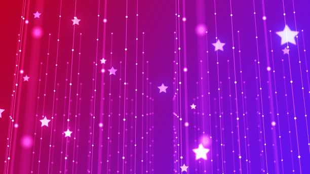 蓝色背景上随机落下的白色星星。图片下载