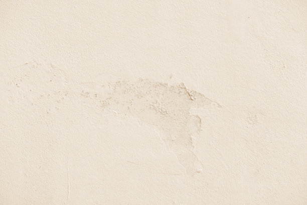 混凝土墙面霜脏，油漆剥落开裂。图片下载