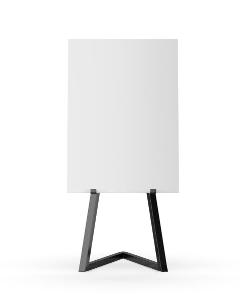 独立式海报展示支架金属支架。图片下载