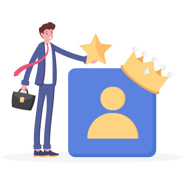 会员概念。加入成为VIP会员。优先帐户、高级帐户或专用帐户。特权成员。一个拿着会员卡和王冠的男人。黑卡。插画概念设计图片下载