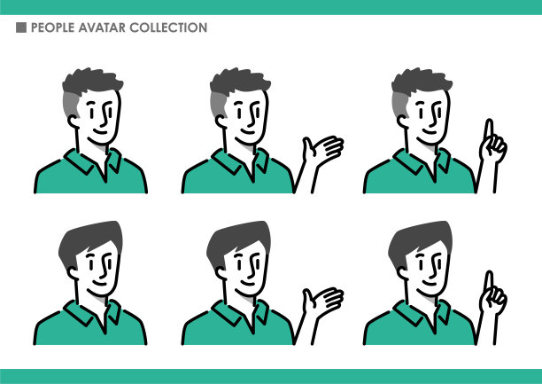 男人的姿势集合。健身房训练。图片下载