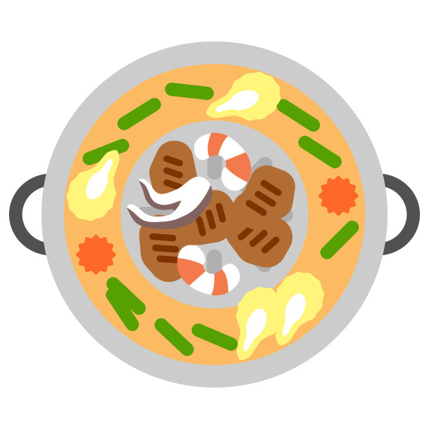 泰国食物Moo Kata图标插图图片下载