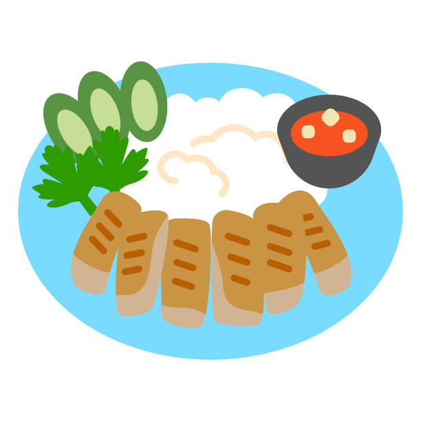 泰国菜考曼嘎图标插图图片下载