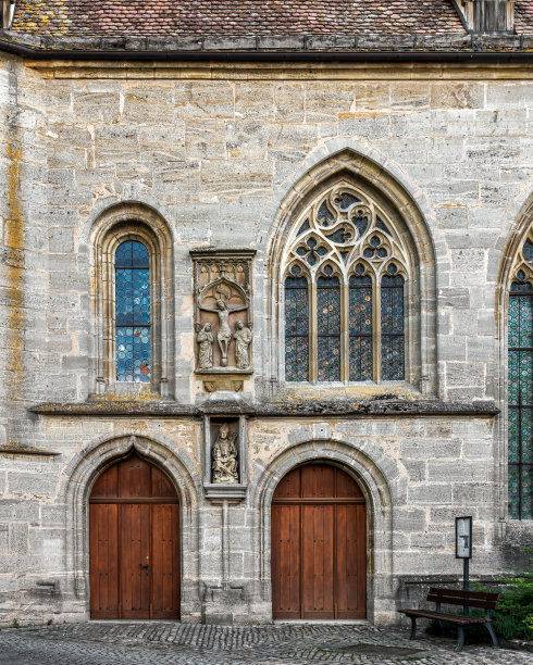 中世纪童话般的罗腾堡风景如画图片下载