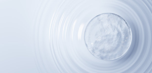 3 d演示。浮在水面上的冰基座。涟漪。副本的空间。(水平)图片下载