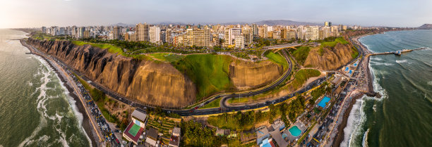 秘鲁利马的航拍图片图片下载
