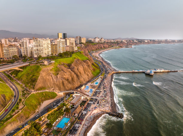 秘鲁利马的航拍图片图片下载