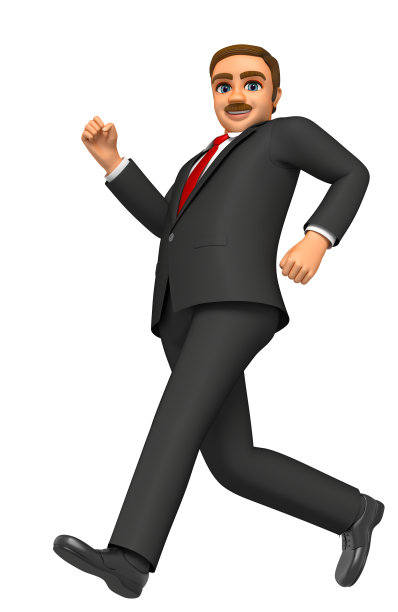 胖商人跑步图片下载