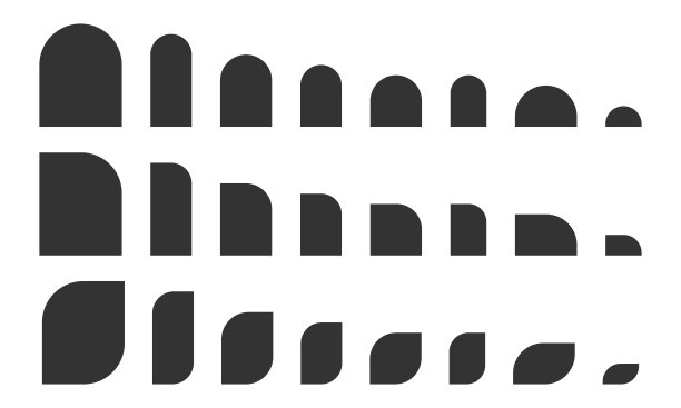 弓形、半弓形和叶形的集合。优雅的模板婚礼邀请或贺卡，商业小册子，事件或派对横幅孤立的白色背景。矢量图解图片下载