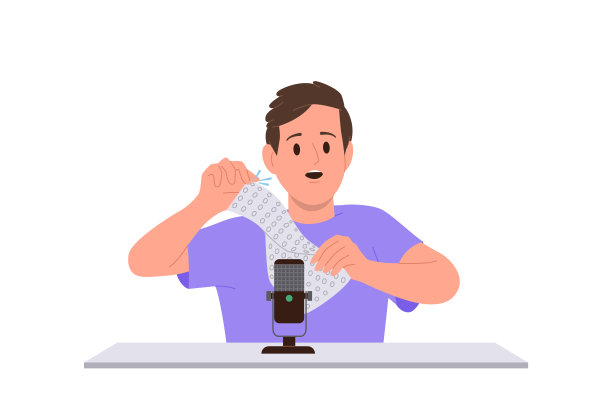 十几岁的ASMR艺术家卡通人物用麦克风创造了可爱的电影拍手声图片下载