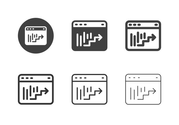 Web数据分析图标-多系列图片下载