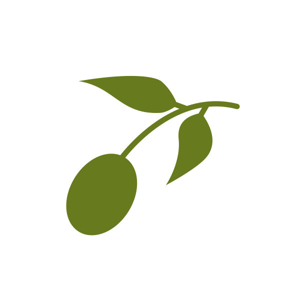 橄榄油图标标志设计模板平面风格插图图片下载