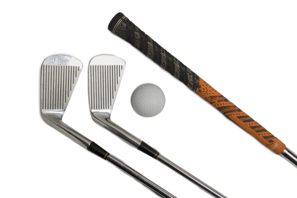 高尔夫球杆与球的特写镜头图片下载