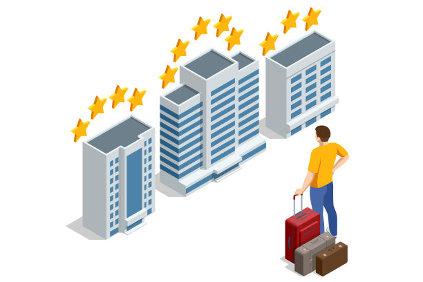 等距公共酒店建筑外观。五星级、四星级、星级豪华酒店服务及住宿。网上订票服务。住宿租金，旅游规划。房间预订图片下载