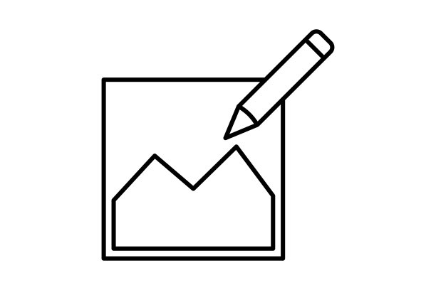 照片编辑器图标。编辑工具相关图标。适用于网站，应用程序，用户界面，可打印等行图标样式。简单的矢量设计可编辑图片下载