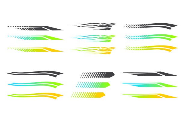 运动条纹，汽车，卡车，摩托车赛车贴纸。汽车图片图片下载